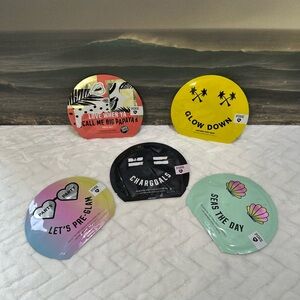 New Victorias Secret Pink Facial Sheet Face Masks Glow Glam Papaya Sea Charcoal